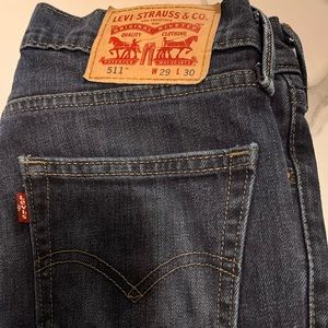 Used Levis 511 size 29/30 available in 2 colors (Gray & Blue)